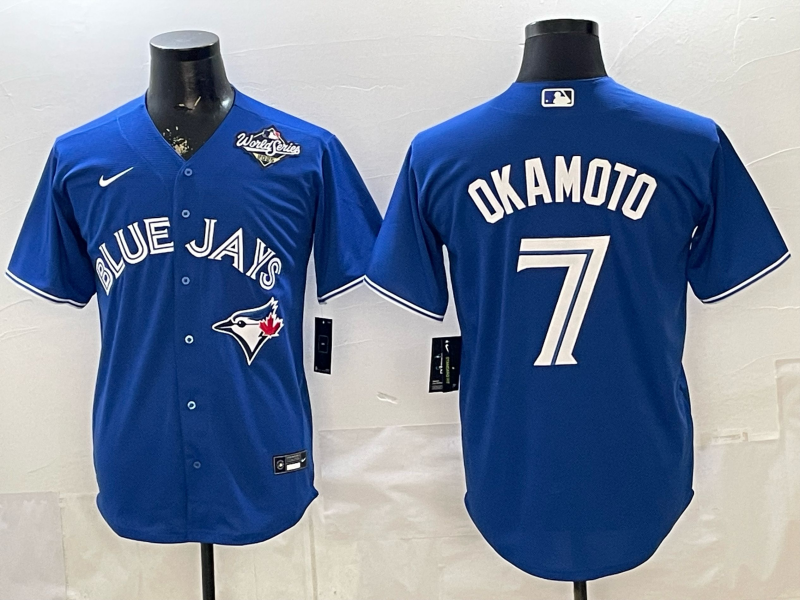Men 2026 Toronto Blue Jays #7 Okamoto Blue Game Nike MLB Jersey 0410008